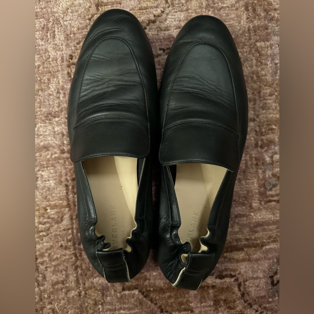Everlane Shoes. Size 9 1/2. Worn twice previously. Black flats.